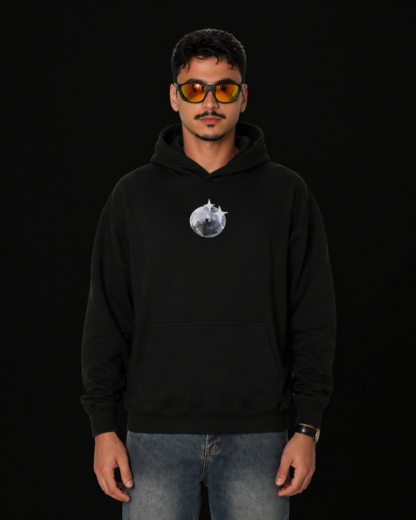 Black Disco Ball Hoodie